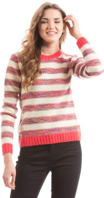 Prym Striped Round Neck Casual Women's Sweater