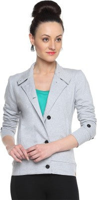 Campus Sutra Full Sleeve Solid Women's Jacket Jacket