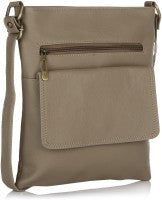 Alessia74 Women Casual Beige PU Sling Bag