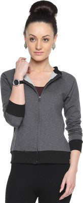 Campus Sutra Full Sleeve Solid Women's Jacket Jacket